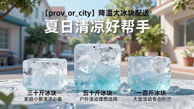 通州降温大冰块配送_海鲜排档降温解决方案_高温天气大冰块配送